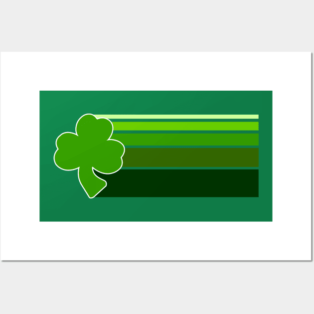 Shamrock stripes Wall Art by Styleuniversal